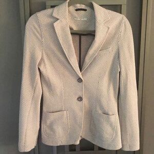 Circolo 1901 blazer jacket print navy white 2